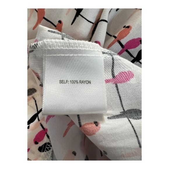 EUC Jane & Delaney bird print hi-low blouse – size 1X - Picture 9 of 9